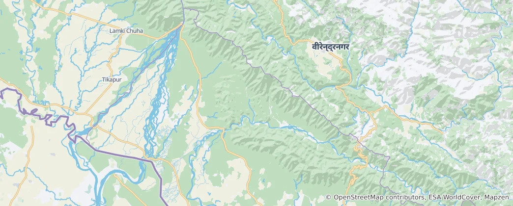 Mapa Bardiya National Park