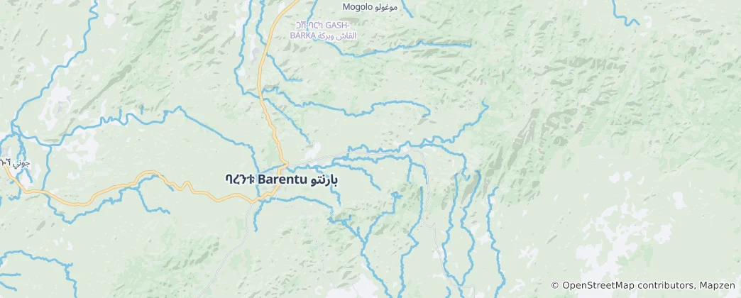 Mapa Barentu