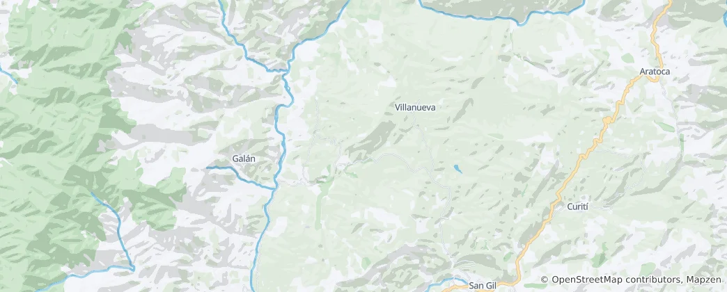 Mapa Barichara