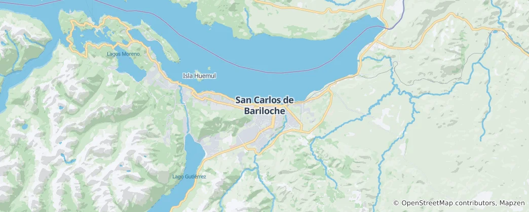Map of Bariloche