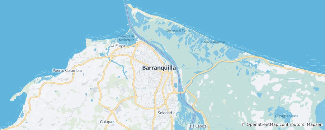 Map of Barranquilla
