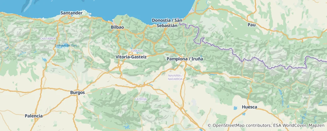 Map of Basque Country