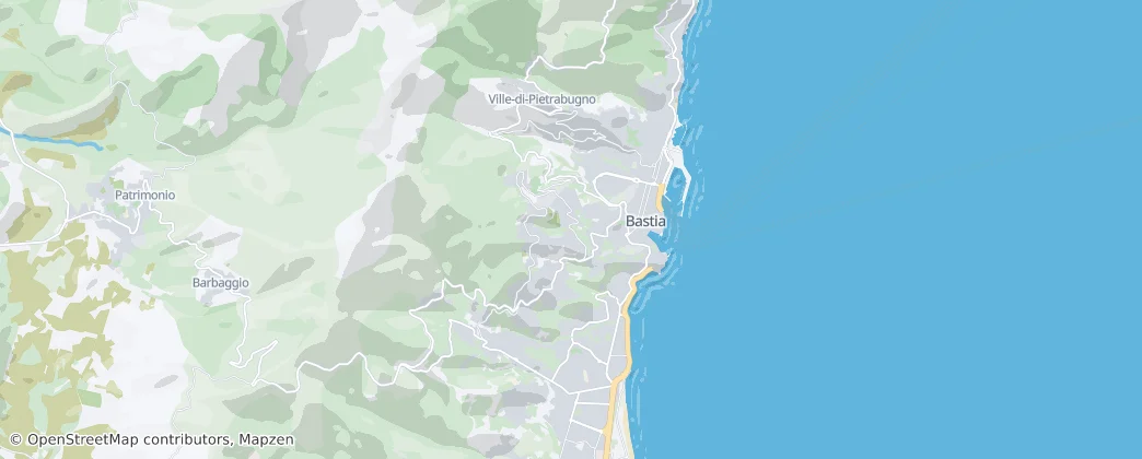 Bastia — Harita