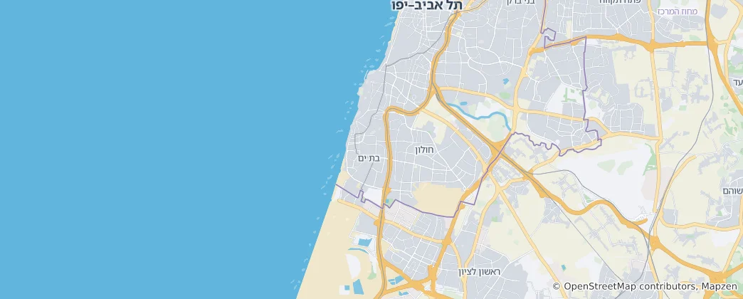 Map of Bat Yam