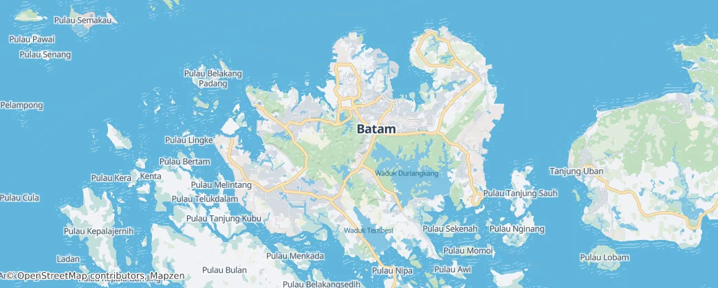 Ostrov Batam — Mapa