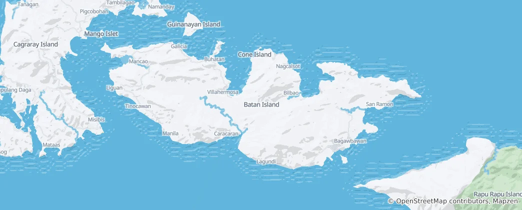 Map of Batan Island