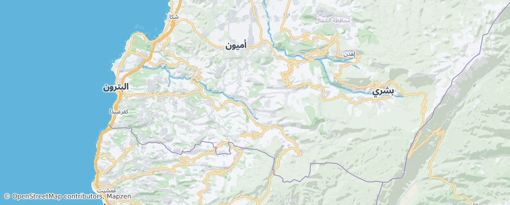 Batroun District — Map