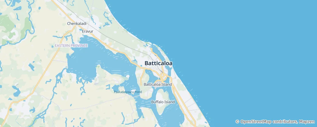 Karte von Batticaloa