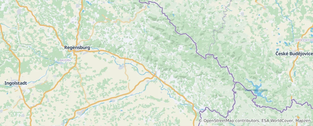 Карта Баварский лес