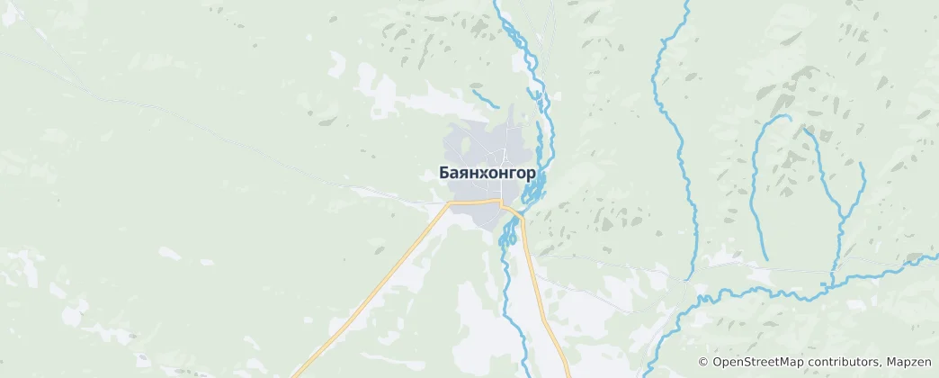 Karte von Bayankhongor
