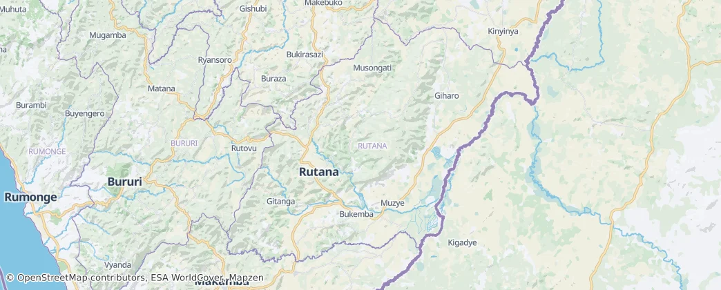 Rutana Province — Map