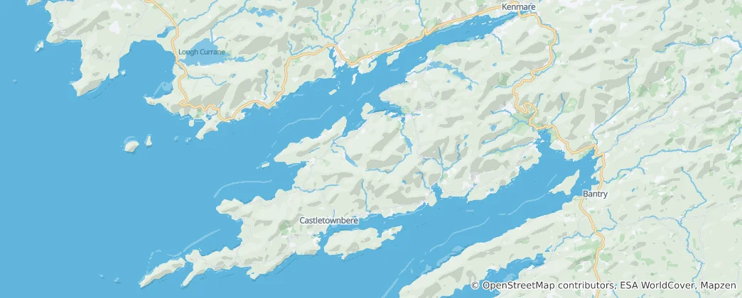 Map of Beara Peninsula