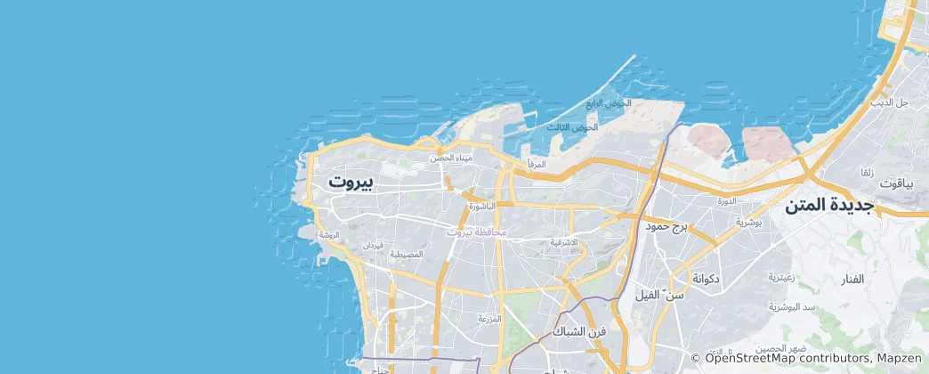 Map of Beirut