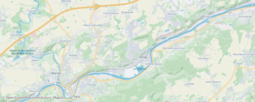 Amay — mapa