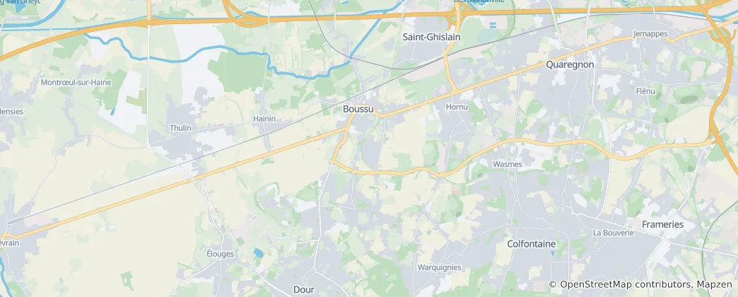 Mappa di Boussu
