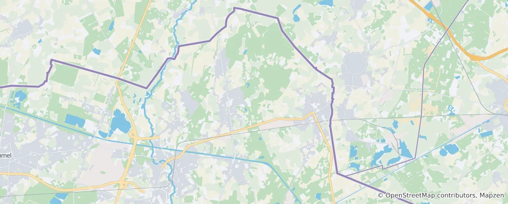 Mappa di Hamont-Achel