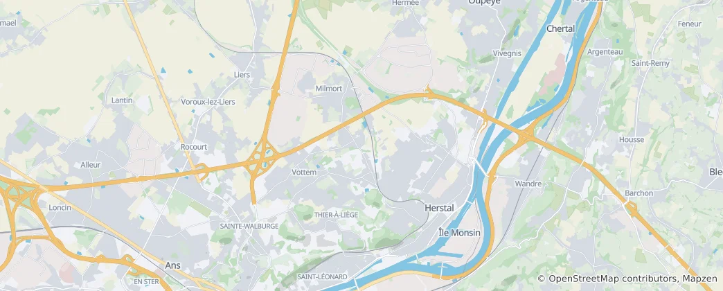 Mappa di Herstal
