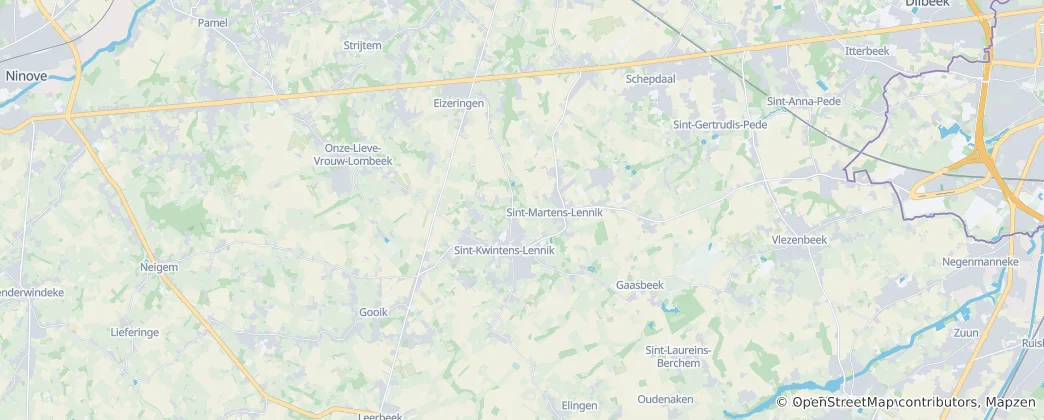 Mapa Lennik