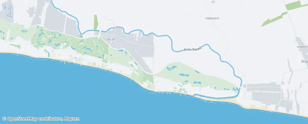 Belek — Mappa