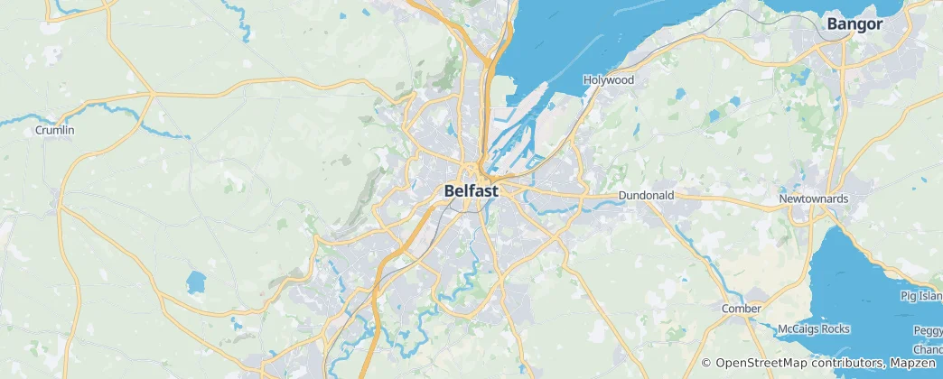 Térkép: Belfast