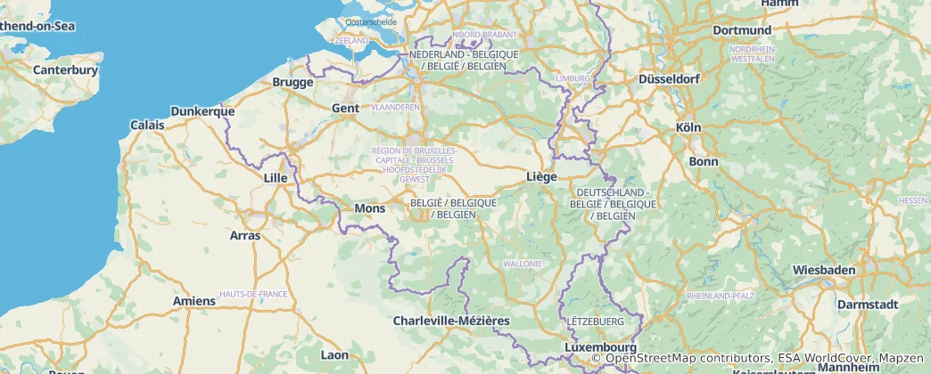 Map of Belgium