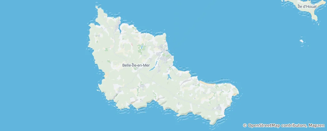 Mapa Belle-Île-en-Mer