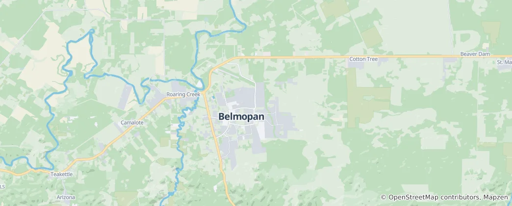 Map of Belmopan