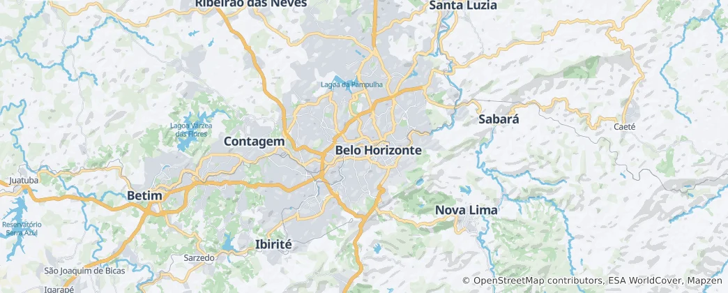 Map of Belo Horizonte