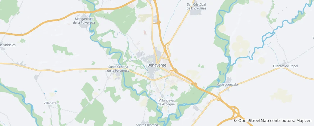 Mappa di Benavente