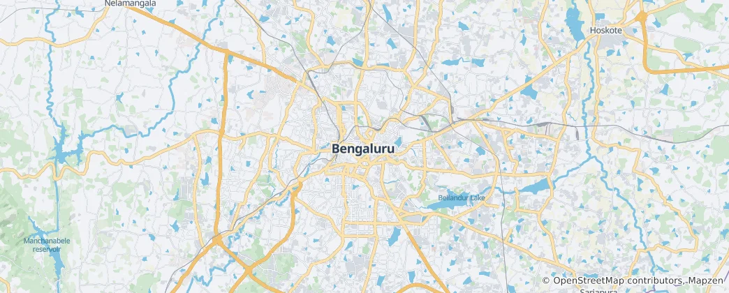 Map of Bengaluru