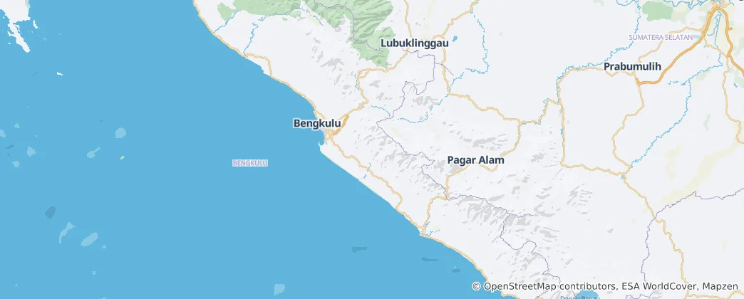 Mappa di Provincia di Bengkulu