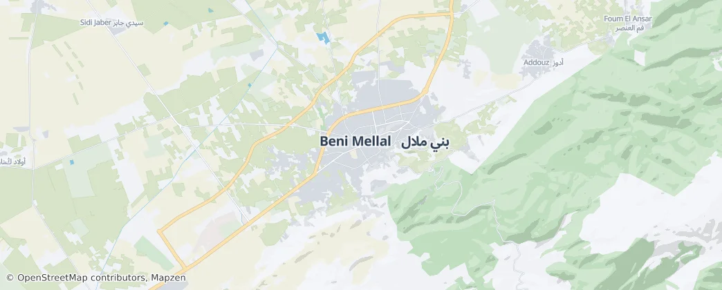 Beni Mellal – Mapa