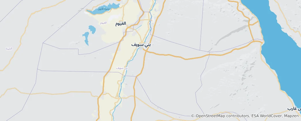 Map of Beni Suef Governorate