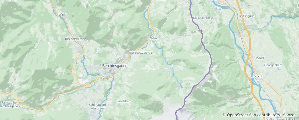 Karte von Berchtesgaden