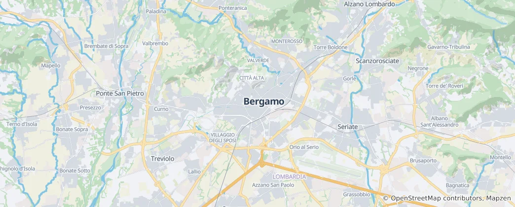 Map of Bergamo