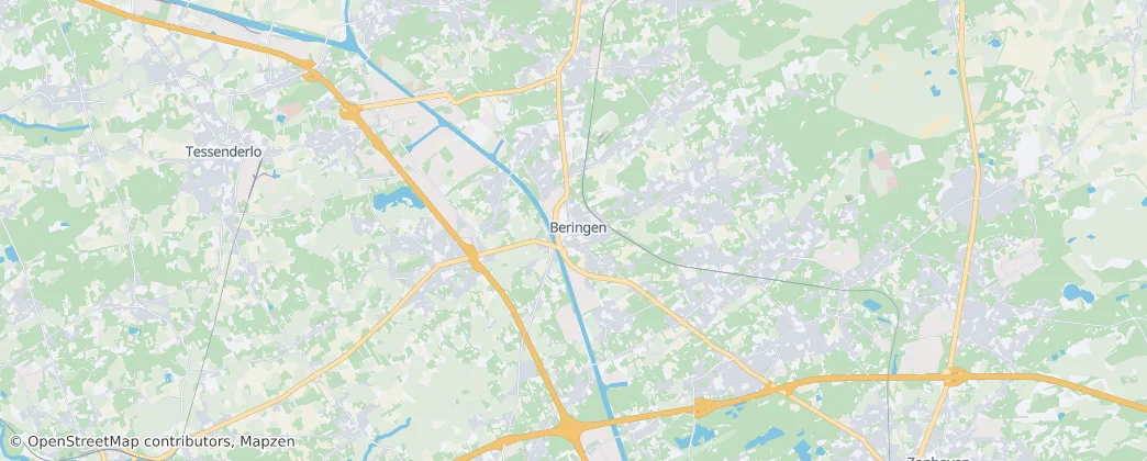 Beringen – Mapa