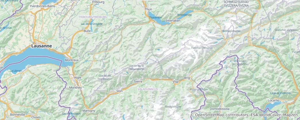 Mappa di Alpi Bernesi