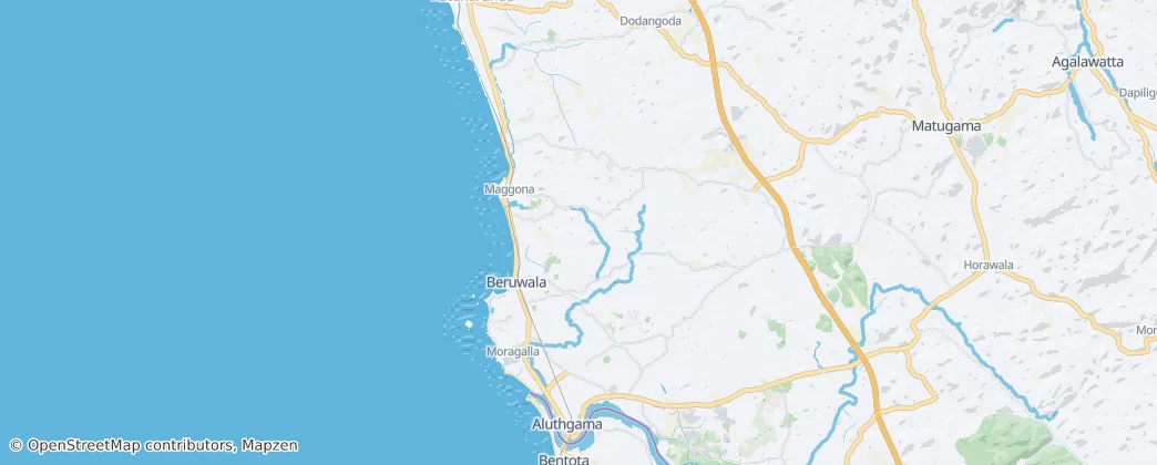 Beruwala Divisional Secretariat — Map