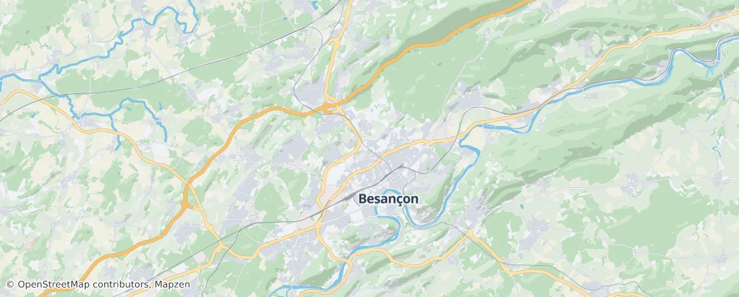 Besançon — Kaart