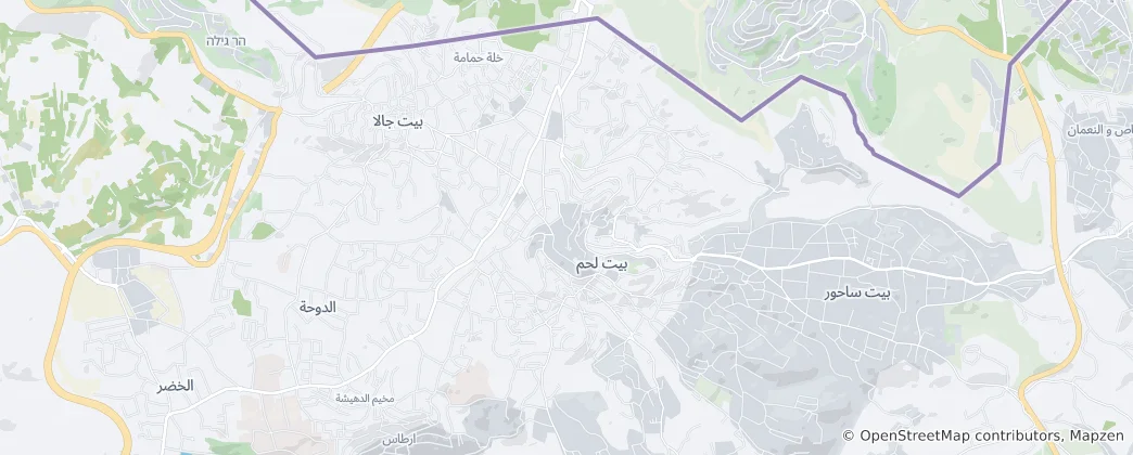 Map of Bethlehem