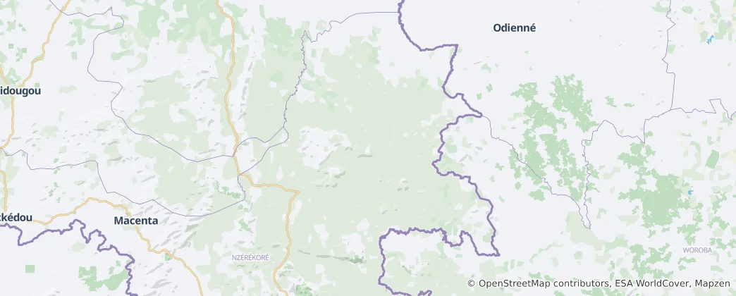 Map of Beyla