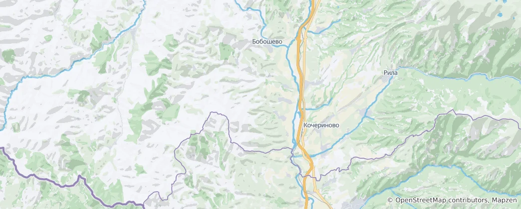 Mapa Obština Kočerinovo