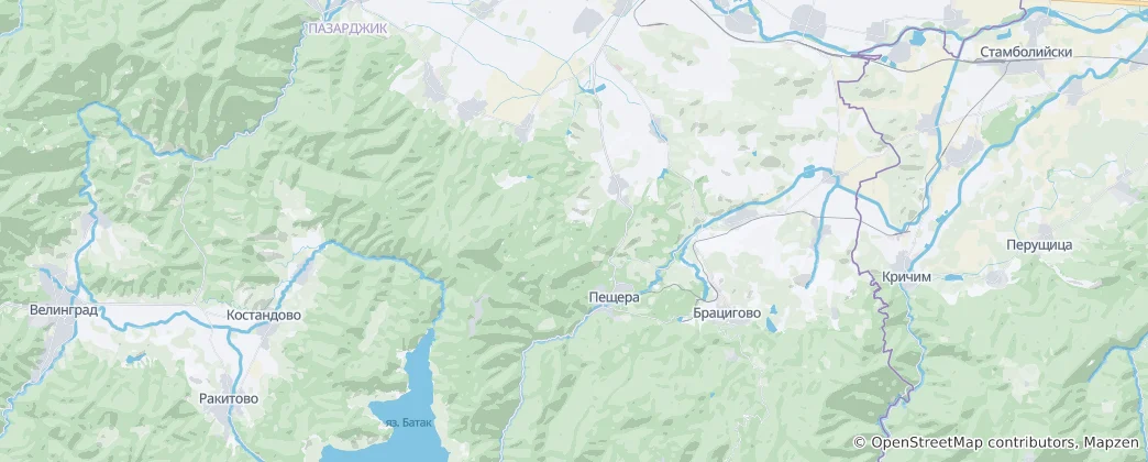 Map of Peshtera