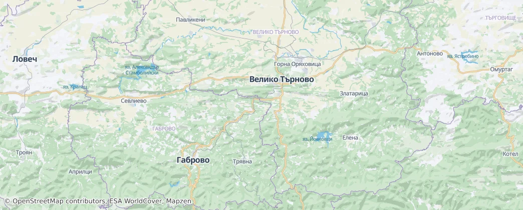 Veliko Tarnovo — Map