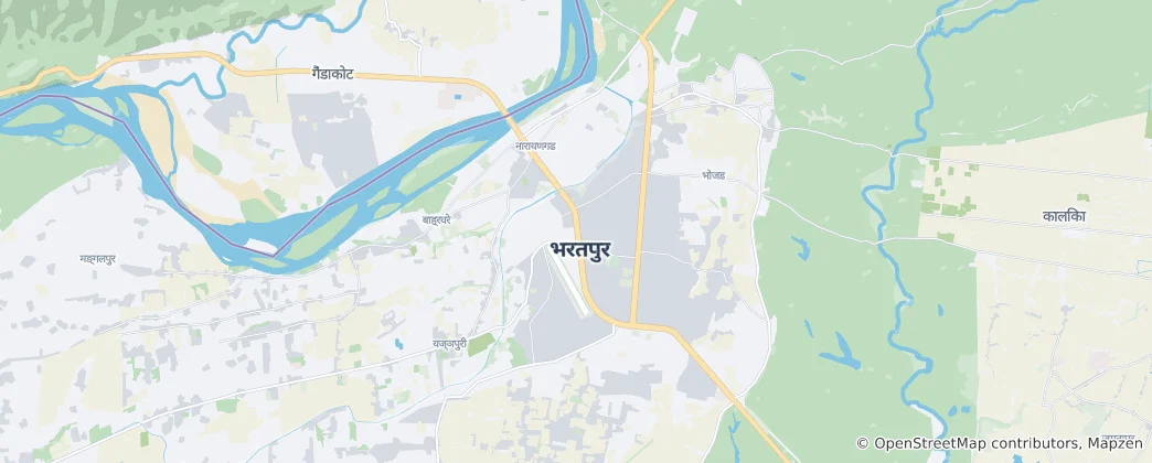 Map of Bharatpur