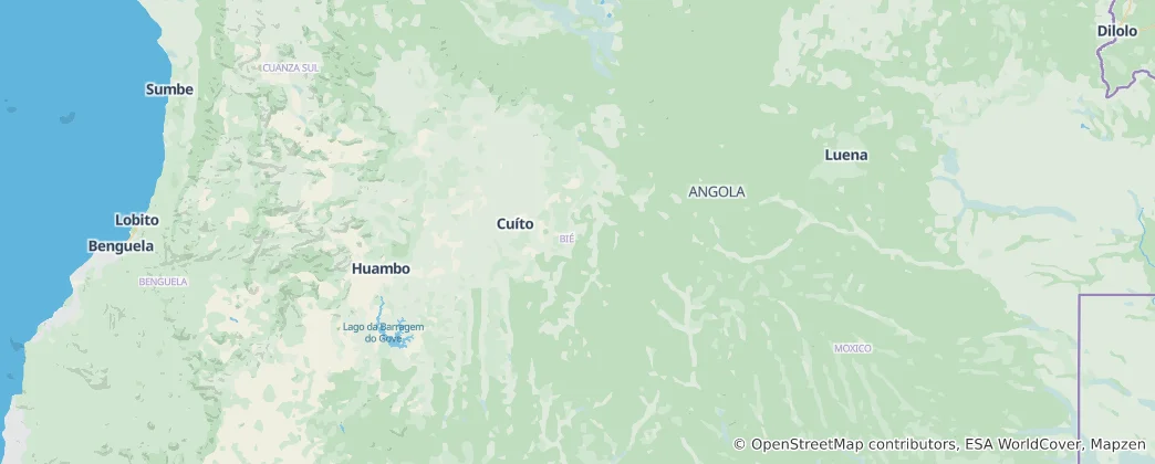 Map of Bié Province