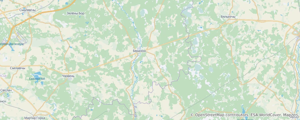 Bierazino District 지도