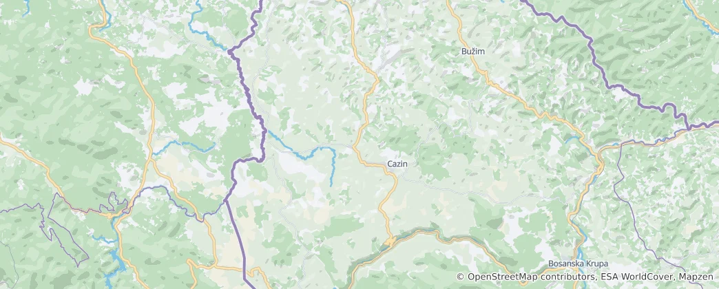 Karte von Gemeinde Bužim