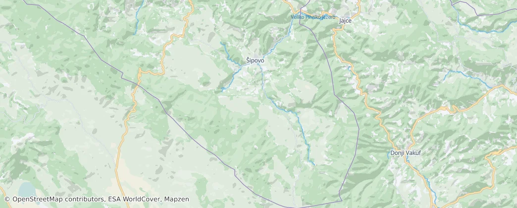Karte von Gemeinde Šipovo