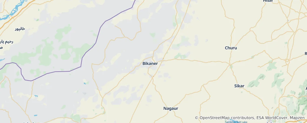 Karte von Bikaner